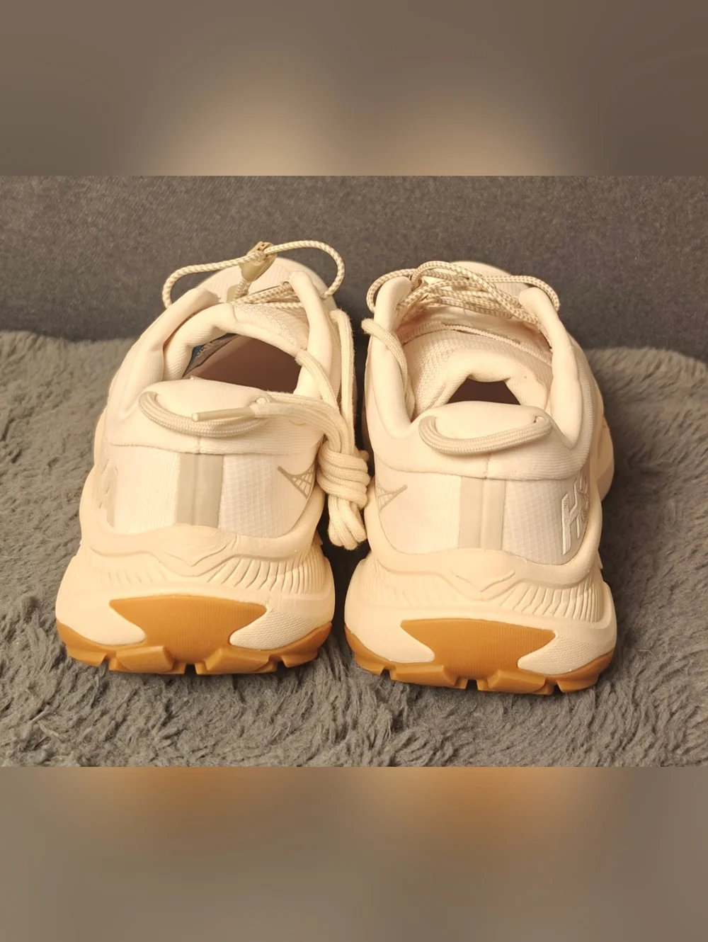 NEW! Hoka ONE One Transport Women's Trail Running Shoes Eggnog - Picture 8 of 13